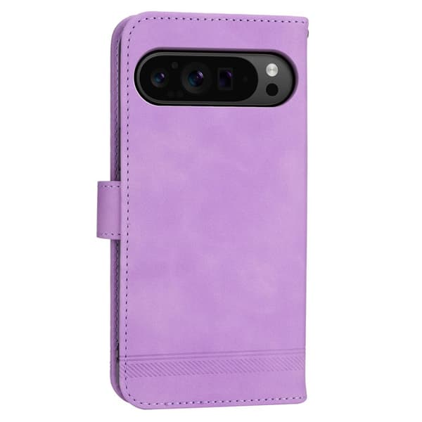 DIERFENG DF-03 Flip Wallet Mobilskal KonstLäder - Lila