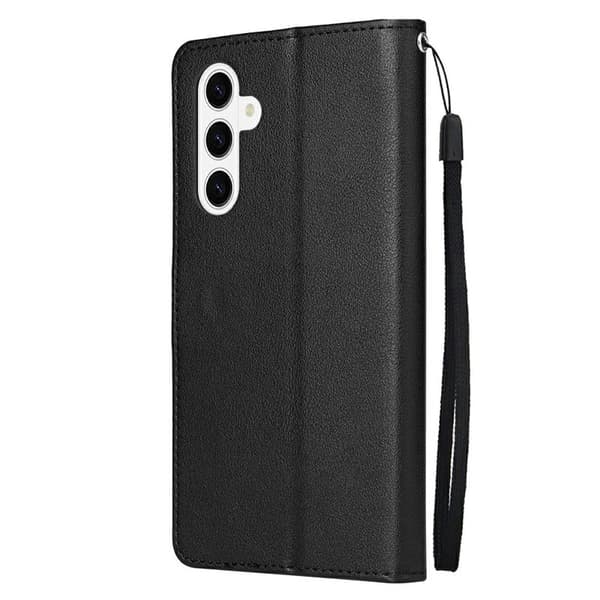 Samsung Galaxy S26 / S26 Pro Plånboksfodral Ställ Konstläder - Svart