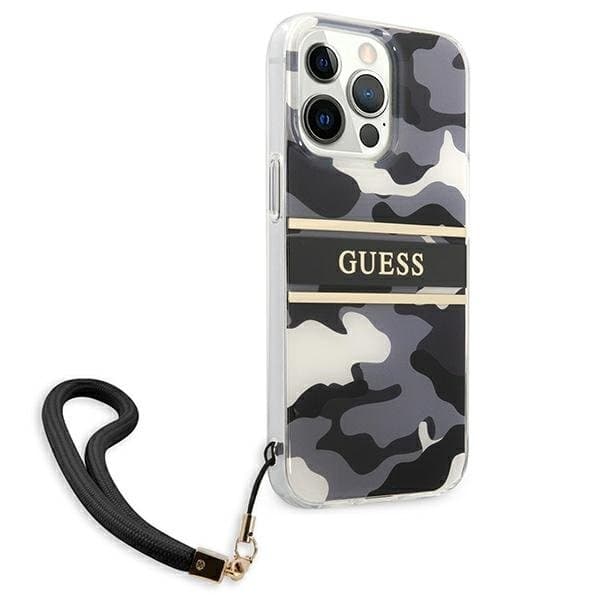 Guess Camo Strap Collection Skal iPhone 13 Pro Max - Musta Black