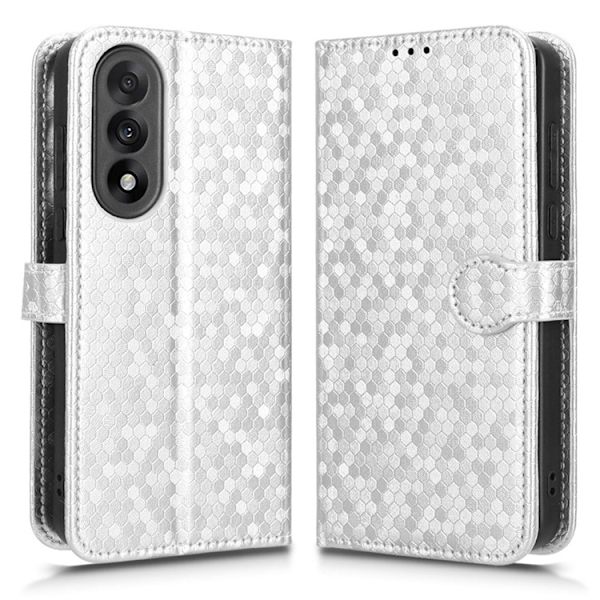 OnePlus Nord 5 Plånboksfodral Dot Pattern Imprint - Silver Silver