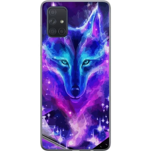 Mobilcover til Samsung Galaxy A71 med Neon Ulv