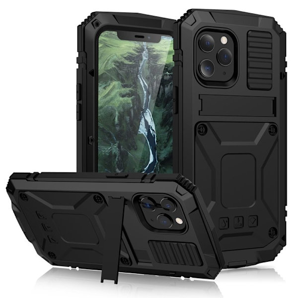 R-JUST Mobilskal till iPhone 12 Pro Max Shockproof Svart