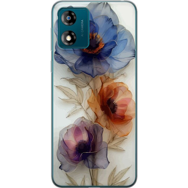Mobilskal till Motorola Moto E13 med Silkesblommor