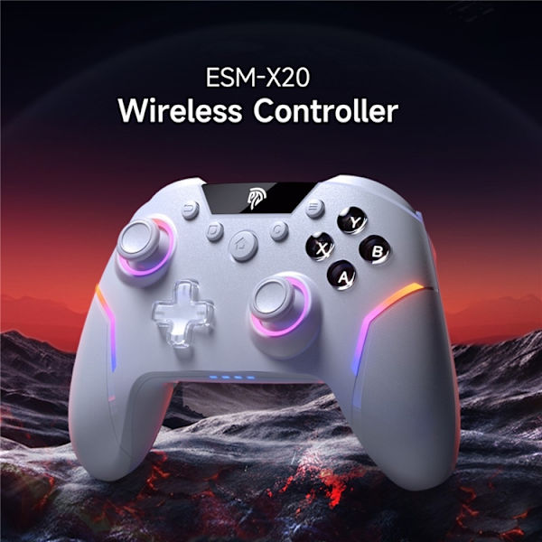 EASYSMX Spelkontroll Bluetooth 2.4G Trådbunden Programmerbar Gamepad X20