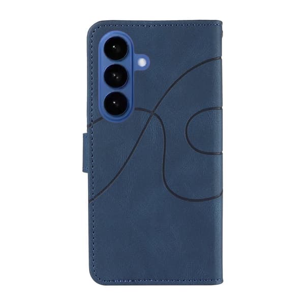 Samsung Galaxy S26 / S26 Pro Plånboksfodral Ställ Konstläder - Blå