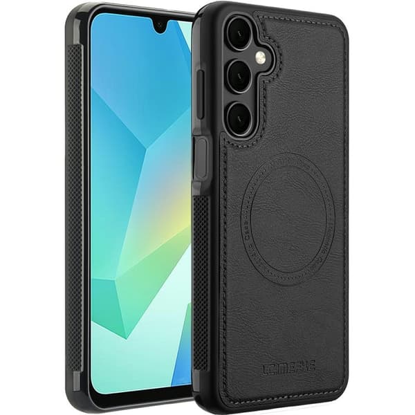 LC.IMEEKE Samsung Galaxy S24 FE Plånboksfodral Konstläder - Svart