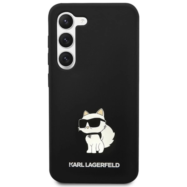 Karl Lagerfeld Galaxy S24 -puhelimen kuori Silikoni Choupette - Musta