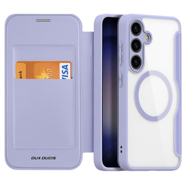 Dux Ducis Galaxy S24 Plus Plånboksfodral MagSafe Skin X Pro Lila
