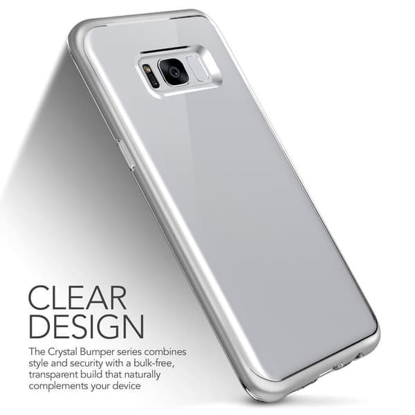 Verus Crystal Bumper -kotelo Samsung Galaxy S8 Plus - Hopea Silver