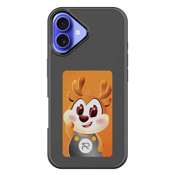 Mobilskal till iPhone 16 Plus E Ink 4-Color Display - Svart Svart