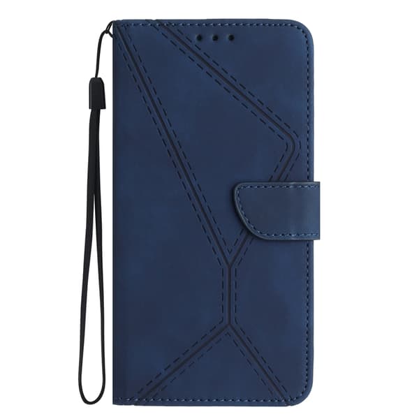 OnePlus Nord 5 Plånboksfodral Präglad Läder - Blå Blå