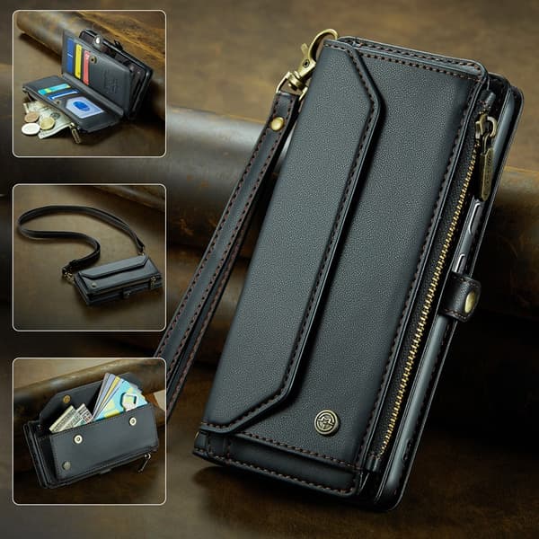 CASEME Google Pixel 10/10 Pro Plånboksfodral RFID Zipper Svart