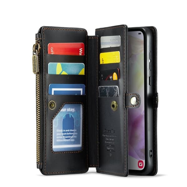CASEME Plånboksfodral Konstläder för Samsung Galaxy A36 5G - Svart