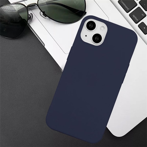 iPhone 15 Plus Mobilskal TPU Matte Slim-Fit - Blå
