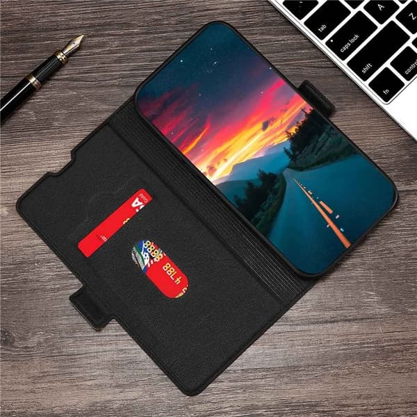 Xiaomi 13 Lite Pungeetui Dual Magnetic Clasp - Sort Svart