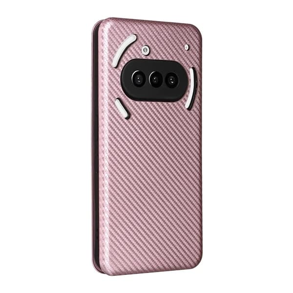 Nothing Phone (3a) Plånboksfodral Konstläder Carbon Fiber