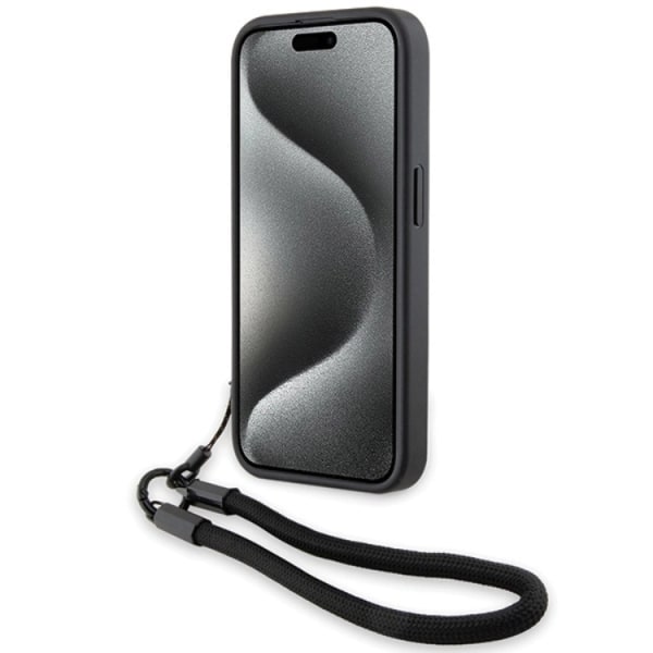 BMW iPhone 15 Pro mobilcover Signature læder Wordmark Cord