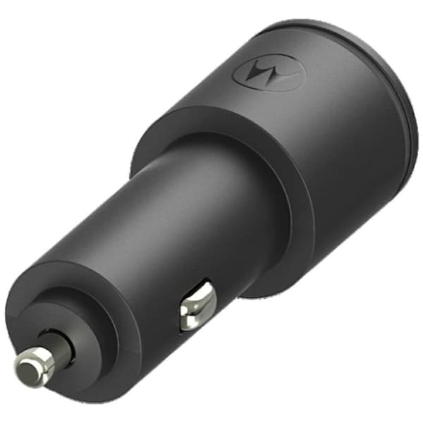 Motorola Biloplader 45W 1xUSB-A 1xUSB-C med USB-C 1m Kabel TurboPower - Sort Svart