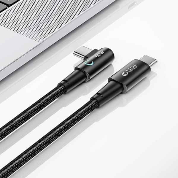Tech-Protect USB-C till USB-C kabel Ultraboost 1m - Svart
