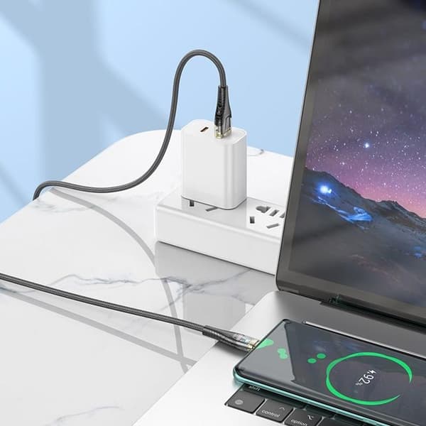 HOCO USB-A till USB-C Kabel 2.4A 1.2m U121 - Svart Svart