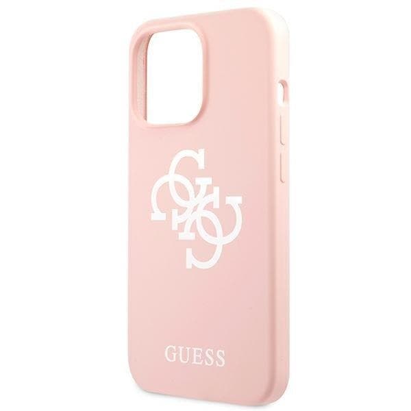 Guess Silikone Logo Taske til iPhone 13 Pro - Lyserød Pink