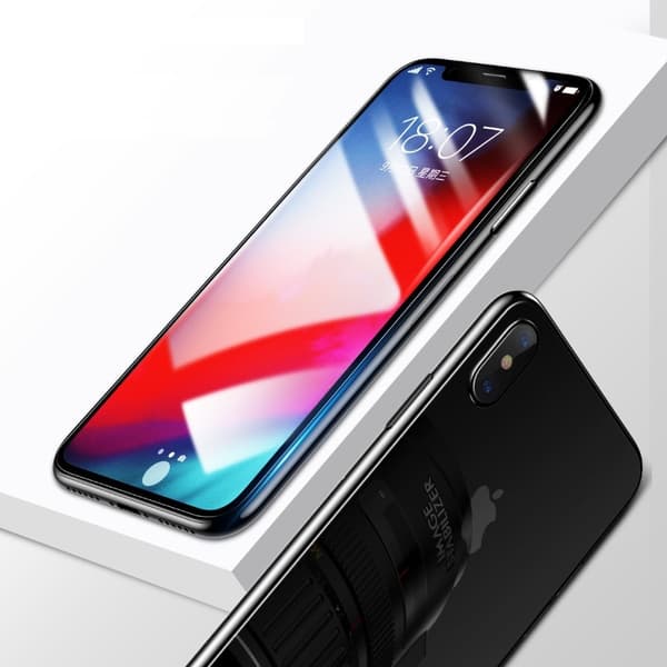 Baseus Härdat Glas Skärmskydd till iPhone XS MAX (Front + Back) Transparent