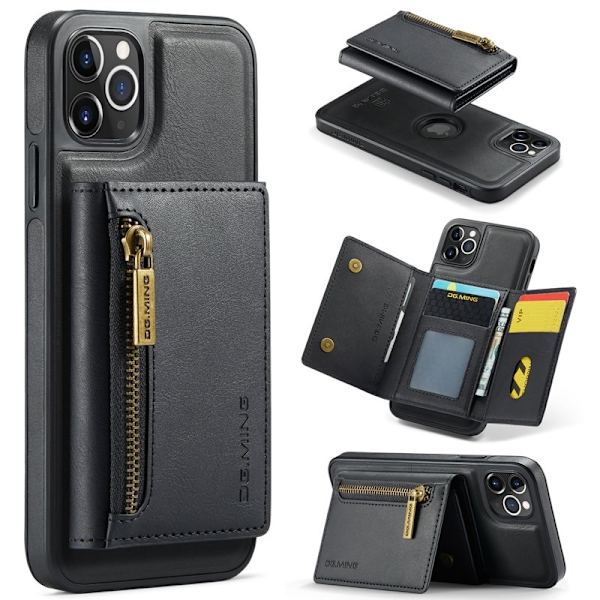DG.MING M5 Series iPhone 11 Pro Max Plånboksfodral Konstläder - Svart