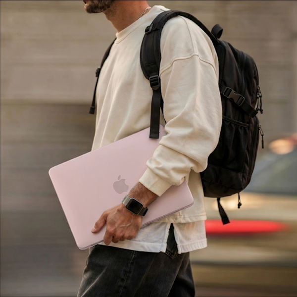 Tech-Protect Fodral För Macbook Neo 13 Soft Shell - Matte Blush Rosa