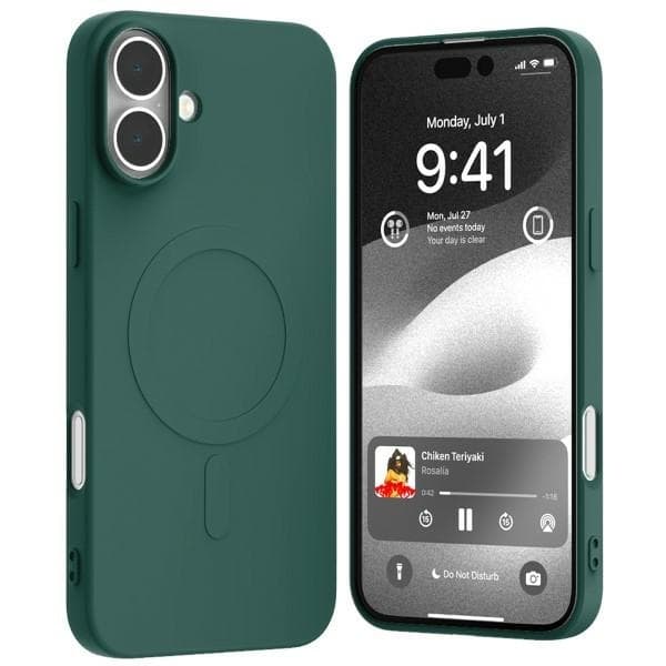 Mercury Mobilskal till iPhone 16 Plus MagSafe Semi-Silikon - Grön Grön