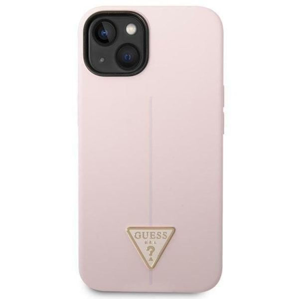 GUESS iPhone 14 Plus Skal Silicone Triangle - Lila