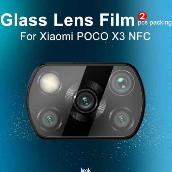 IMAK - 2Pcs Pack Linsskydd Härdat glas Xiaomi Poco X3 / X3 Pro /