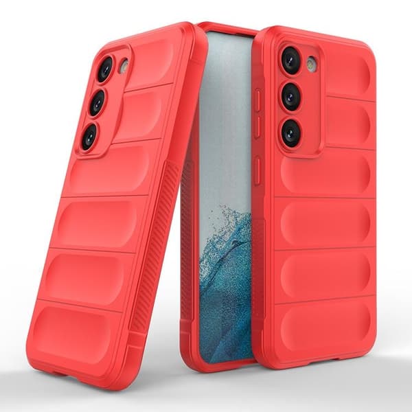 Galaxy S23 Plus Cover Magic Shield Flexible Armored - Rød Röd