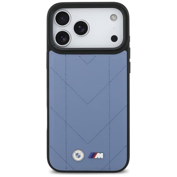 BMW Mobilskal till iPhone 17 Pro Max MagSafe M Quilted Logo Blå