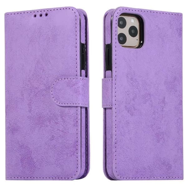 iPhone 14 Pro Plånboksfodral 2-in-1 Detachable - Lila Lila