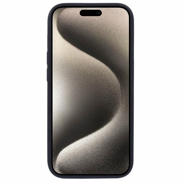 X-LEVEL iPhone 15 Pro Skal med Kortfack Läder Svart