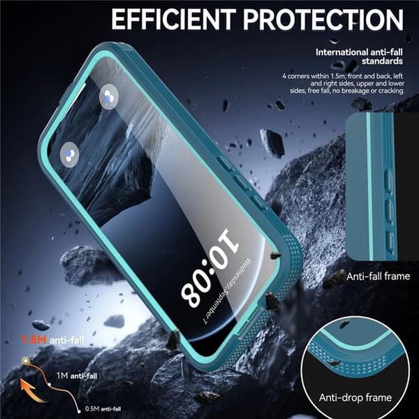 RödPEPPER Mobilskal till iPhone 17 Pro Max MagSafe Waterproof - Cyan / Blå