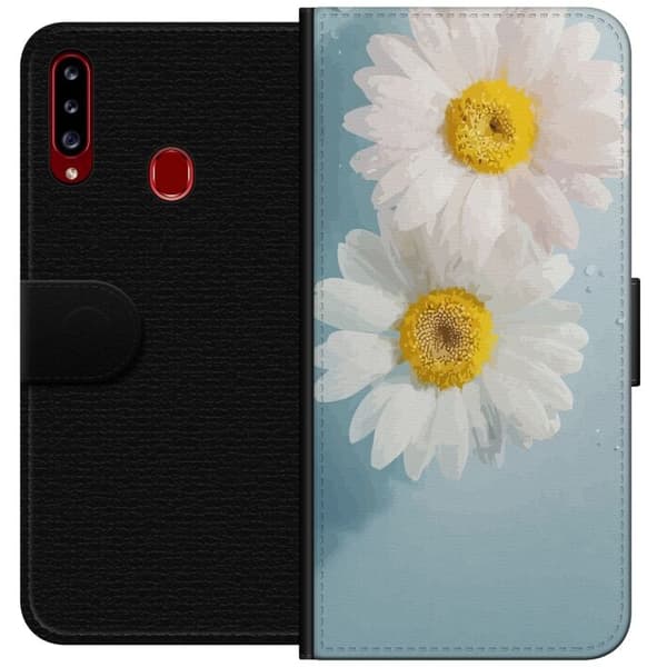 Pung Taske til Samsung Galaxy A20s med sommerblomster