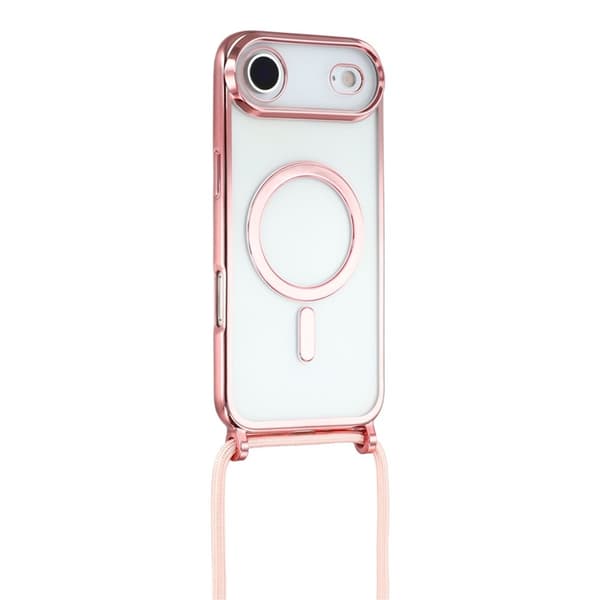 Mobilskal till iPhone Air MagSafe Electroplating Edge TPU - Rosa Rosa