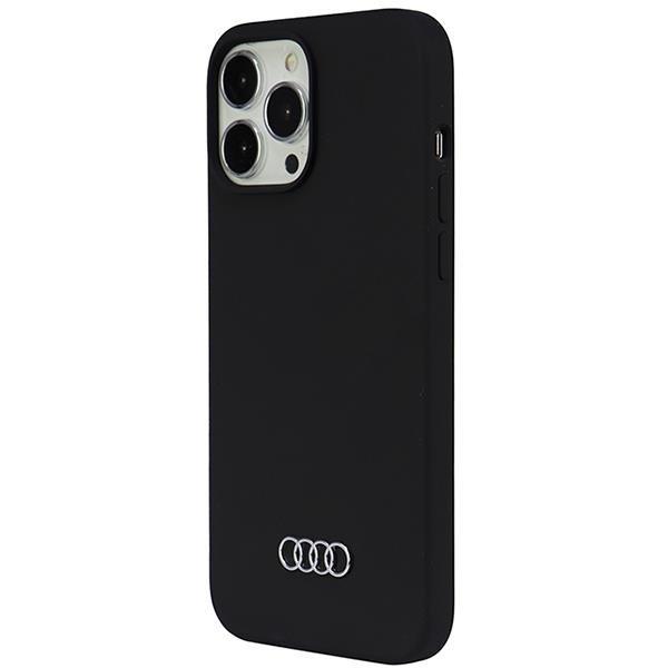 Audi iPhone 13 Pro Max Mobile Cover silikoni - musta