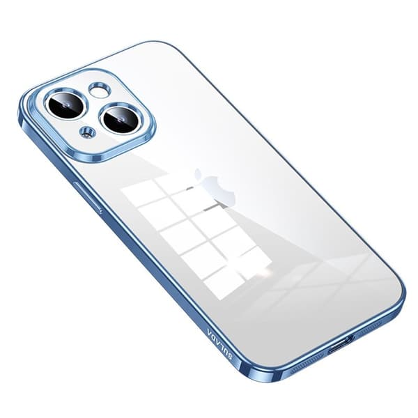 SULADA Mobilskal till iPhone 15 Drop Resistant TPU Klart Blå