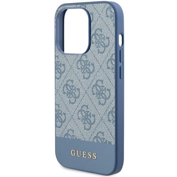 Guess iPhone 15 Pro -puhelinkuori 4G Stripe -kokoelma - Sininen Blå