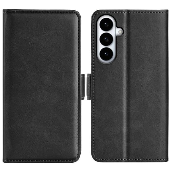 Plånboksfodral för Samsung Galaxy S26 Plus Konstläder - Svart