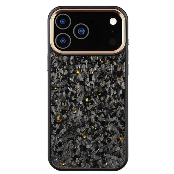 Mobilskal till iPhone 17 Pro Max MagSafe Aramid Fiber Forged - Guld Guld