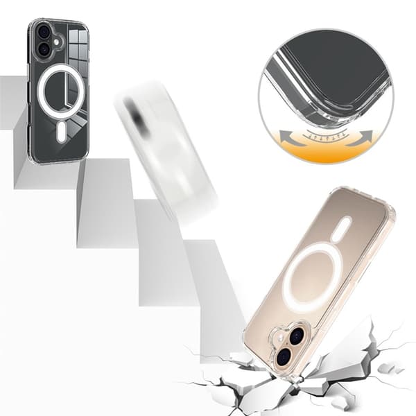 Mobilskal till iPhone 17 MagSafe - Transparent Transparent