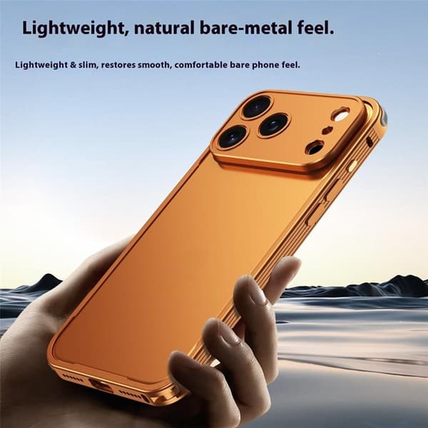iPhone 17 Pro Mobiskal Bumper Aluminium Alloy - Orange Orange