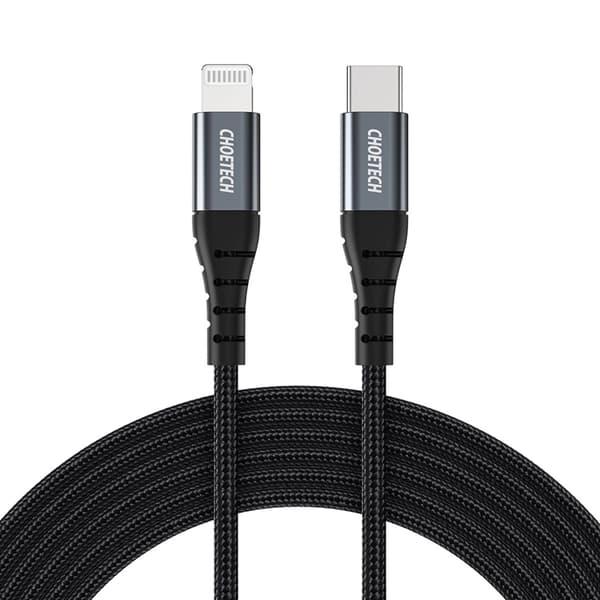Choetech USB-C till Lightning kabel MFi 1.2m lång - Svart Black