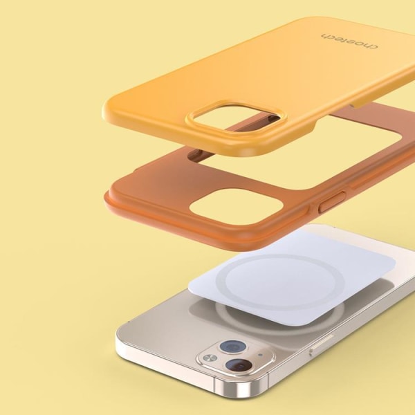 Choetech Magsafe MFM putoamisen estävä suojakuori iPhone 13 mini - oranssi