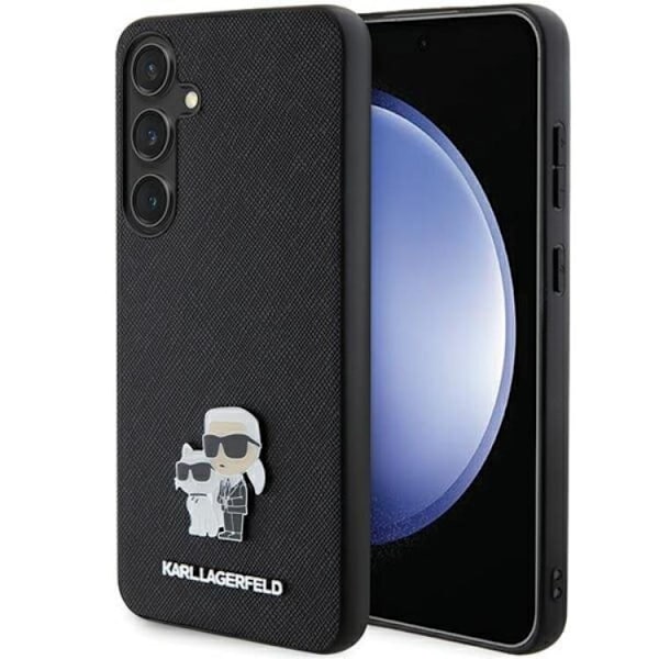 Karl Lagerfeld Galaxy S24 Mobilskal Saffiano Metal Pin Svart