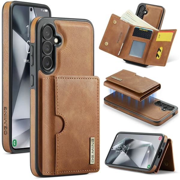 DG.Ming Plånboksfodral för Samsung Galaxy S26 RFID-blockerande - Brun