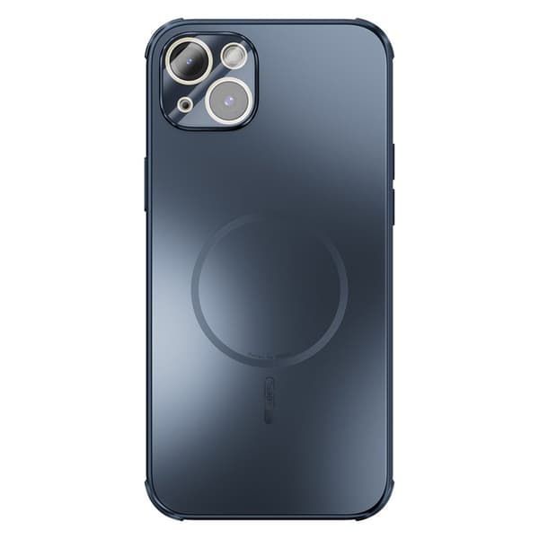 ABEEL Mobilskal till iPhone 15 Magnetisk TPU PC Kyl Matte Blå